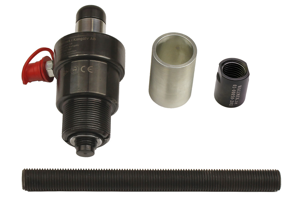 Mounting set for drive shaft LR,RR, hydraulic