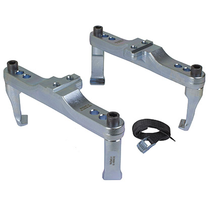 Set med 4 armar samt 2 fixeringsplattor