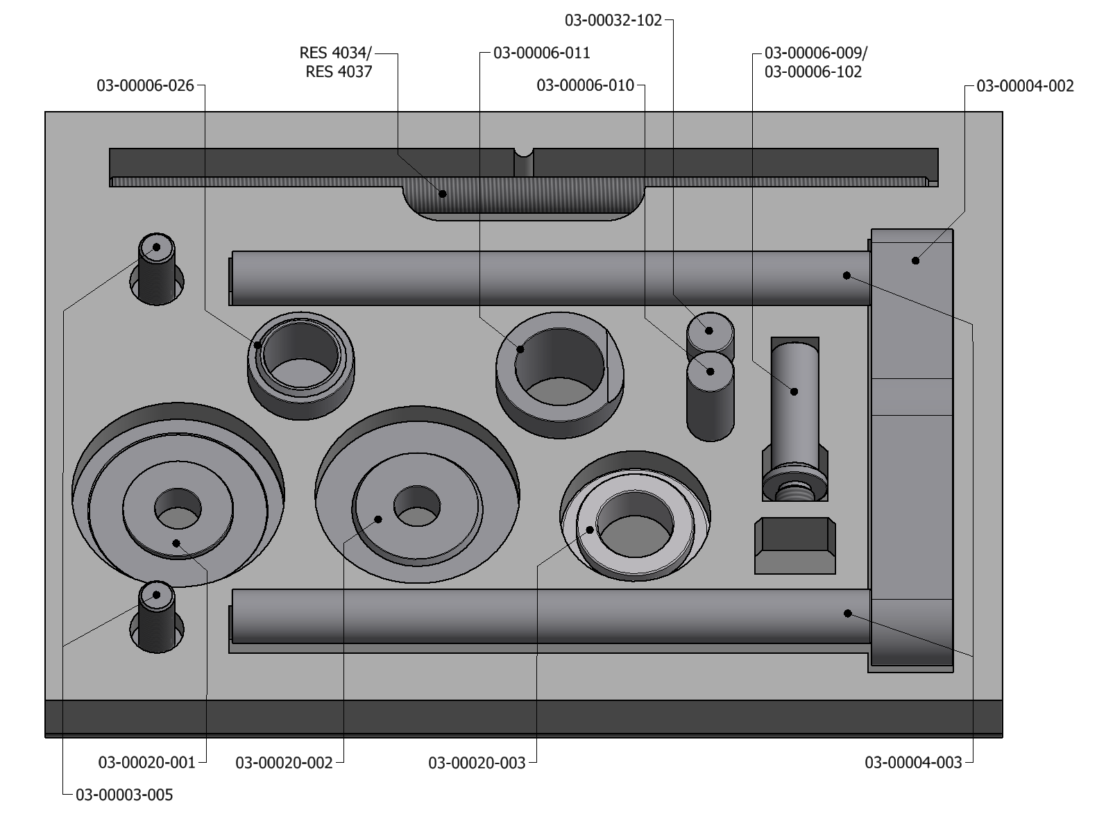 Foam, dimensions 580x415x90