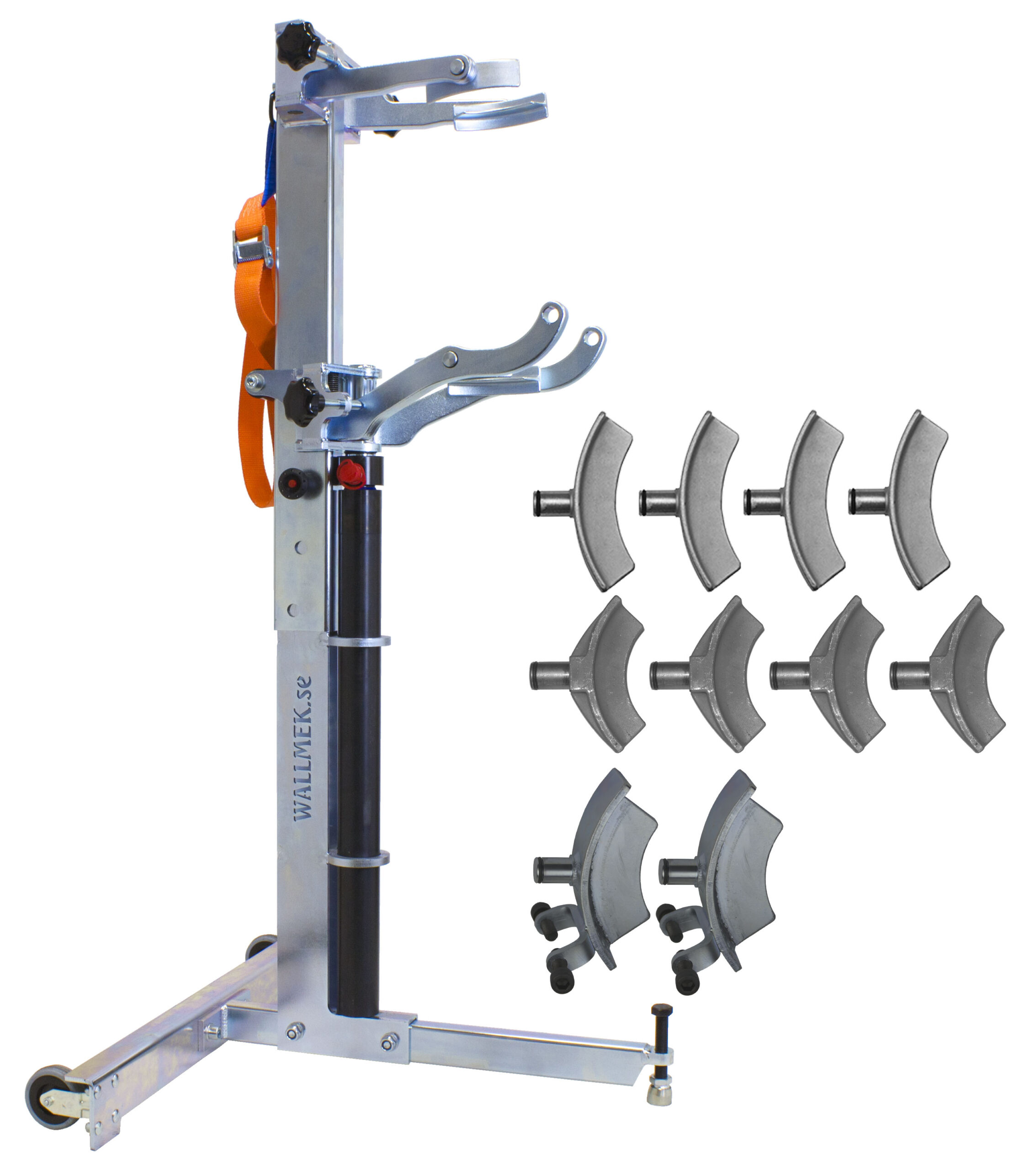 Fjäderkomprimator, hydraulisk. Ø70-240 mm samt låsbara.