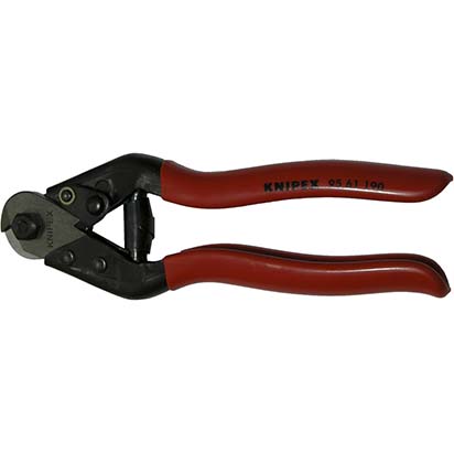Nippers for brake fluid lines