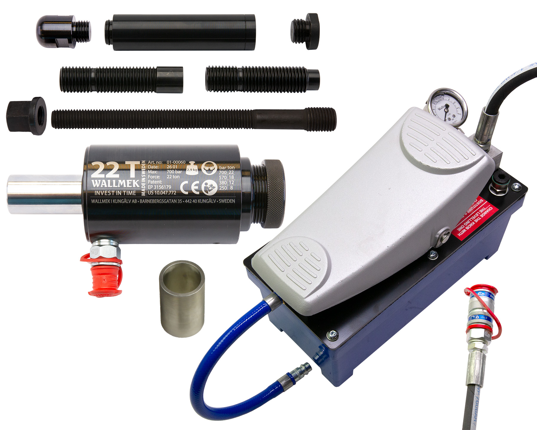 22-ton power source hydraulic-pneumatic