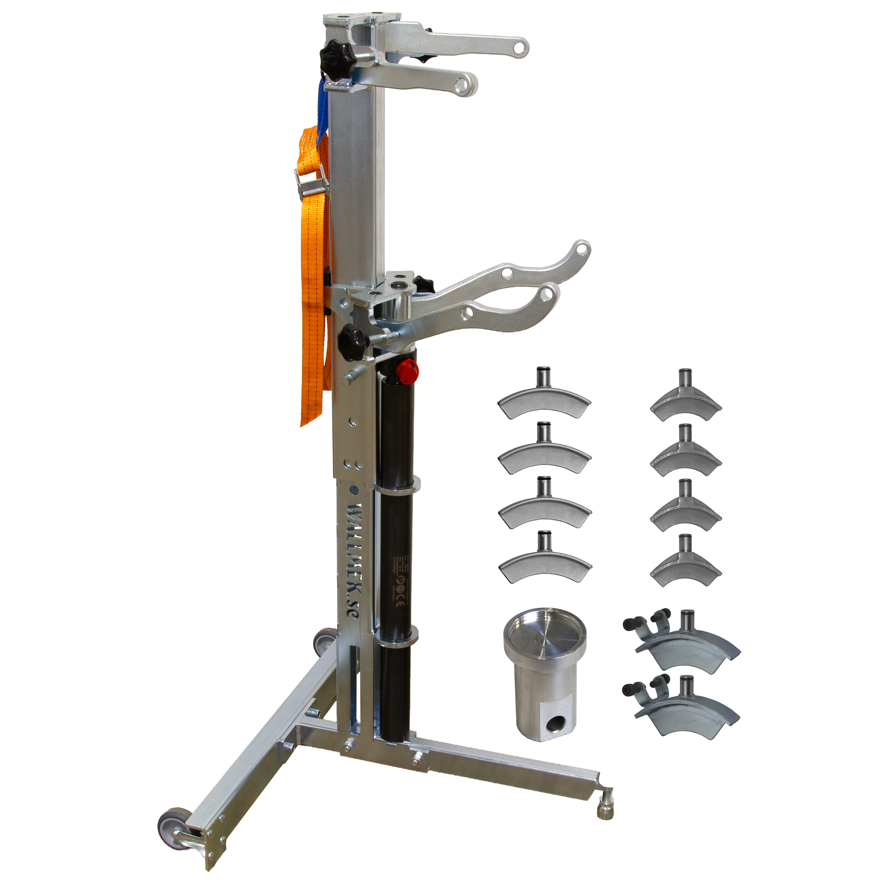 Hydraulic spring compressor with extra claws